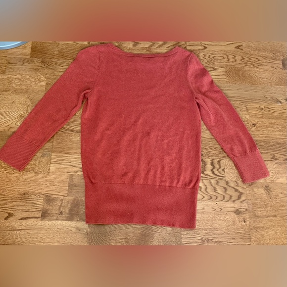 LOFT Crew Neck Pullover Burnt Orange Sweater Size XS. - Picture 11 of 14